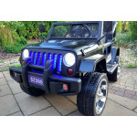 Elektrické autíčko - Jeep S2388 - nelakované - čierne